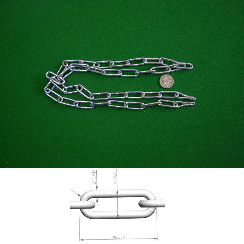 Correntes redondas de liga de aço de 3,8 mm (galvanização ecológica)